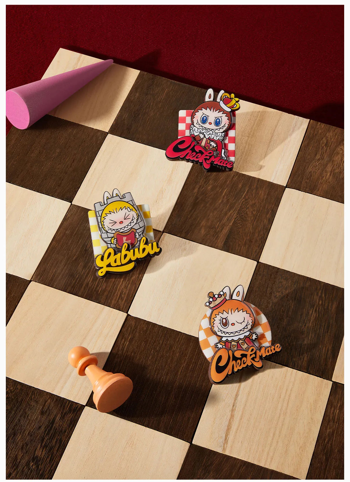 Genuine Pop Mart The Monster Labubu 'Let's Checkmate' Chess Adventure Series Fridge Magnet Mythical - Tophatter Daily Deals