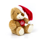 Soft Plush Bailey Christmas Teddy Bear Cuddly Toy 26cm Soft Toy - Tophatter Daily Deals