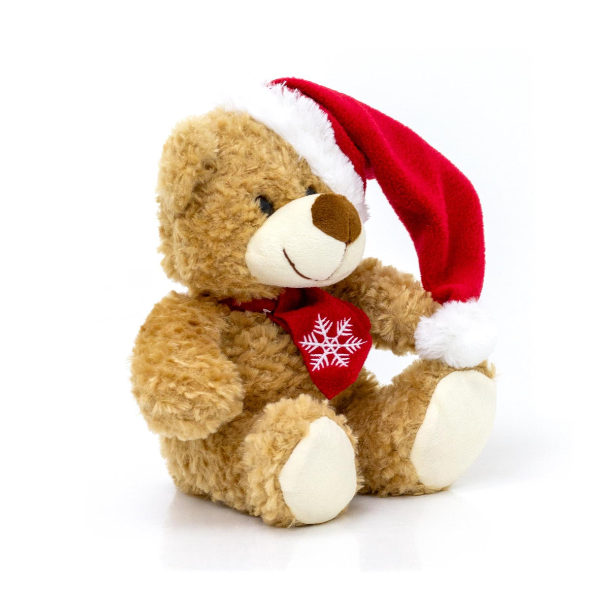 Soft Plush Bailey Christmas Teddy Bear Cuddly Toy 26cm Soft Toy - Tophatter Daily Deals