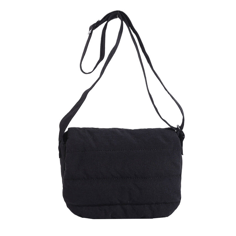 Afton Quilted Foldover Crossbody Black Handbags & Wallets - Tophatter Daily Deals