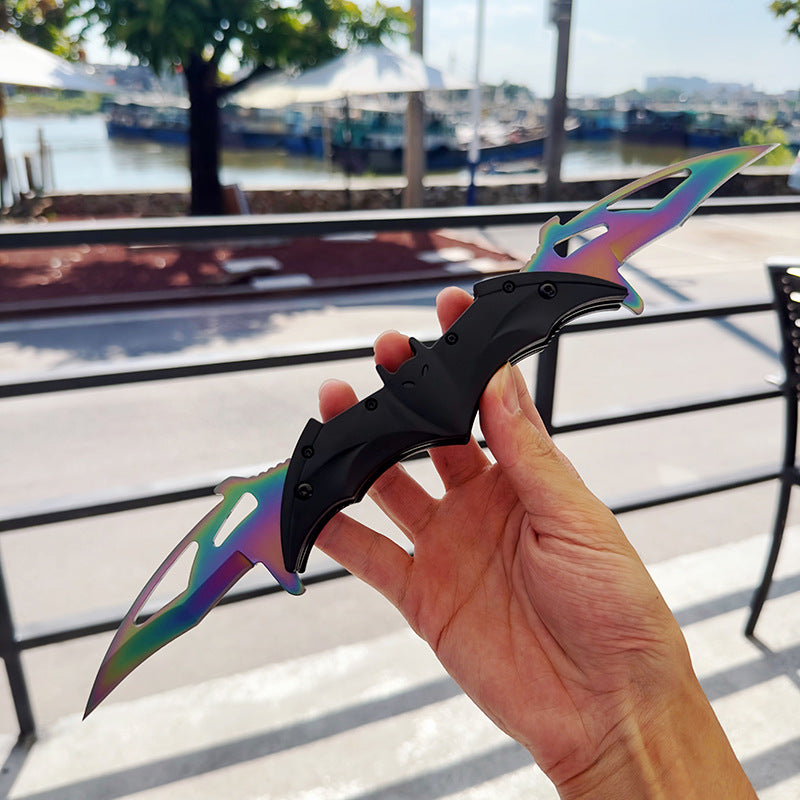 Batman Knife Twin 2 Blade Folding Knife - Tophatter Daily Deals
