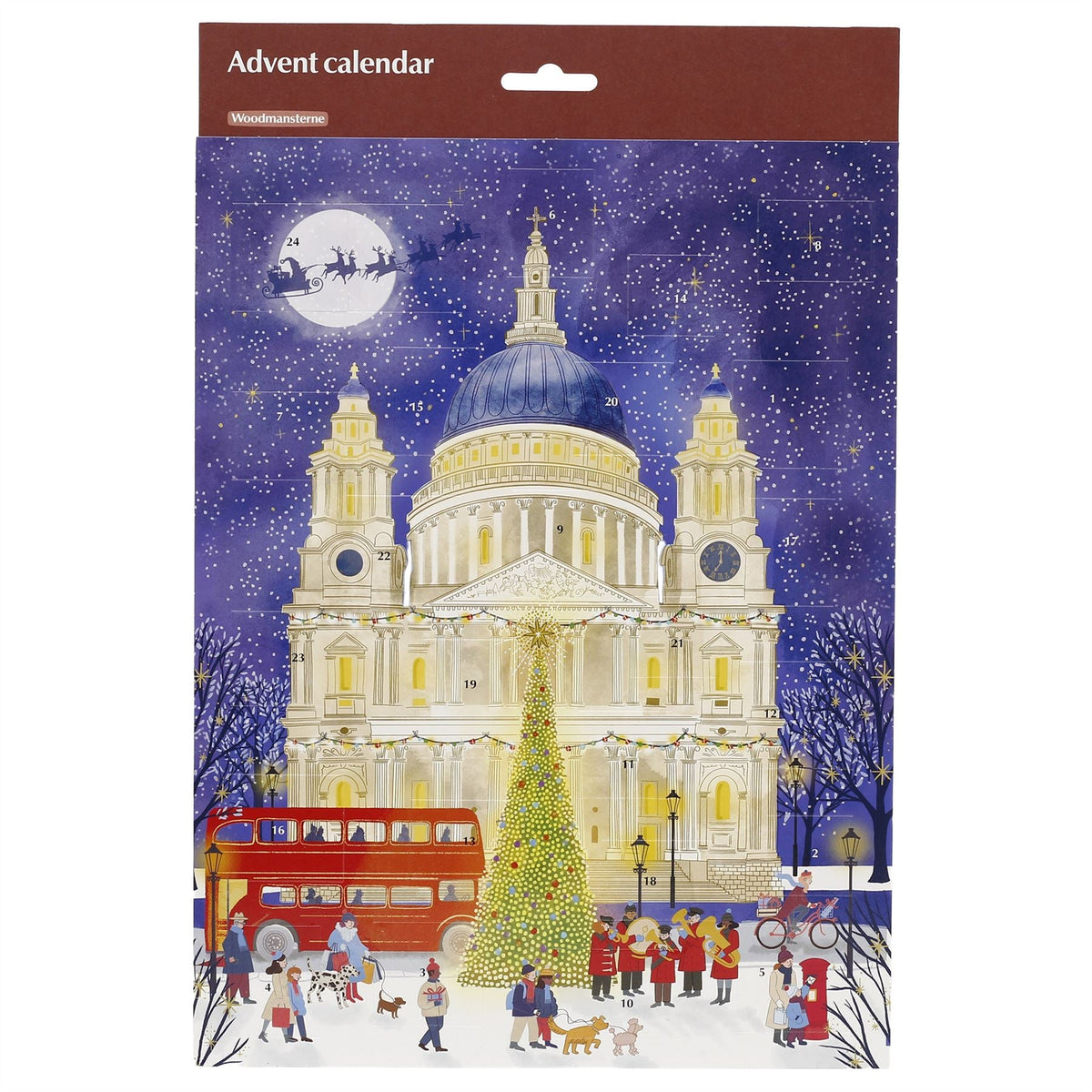 St Paul's Cathedral Traditional Picture Advent Calendar, Paper 24 Picture Doors Advent Calendar - Tophatter Daily Deals
