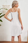 Eyelet Scoop Neck Double Strap Dress Casual Dresses - Tophatter Daily Deals