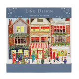 Festive Street Christmas Advent Calendar | Traditional Picture Advent Calendar Advent Calendar - Tophatter Daily Deals