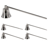 Silver Metal Bell Candle Snuffer | Long Handle Candle Wick Extinguisher - 20cm Candle Snuffer - Tophatter Daily Deals