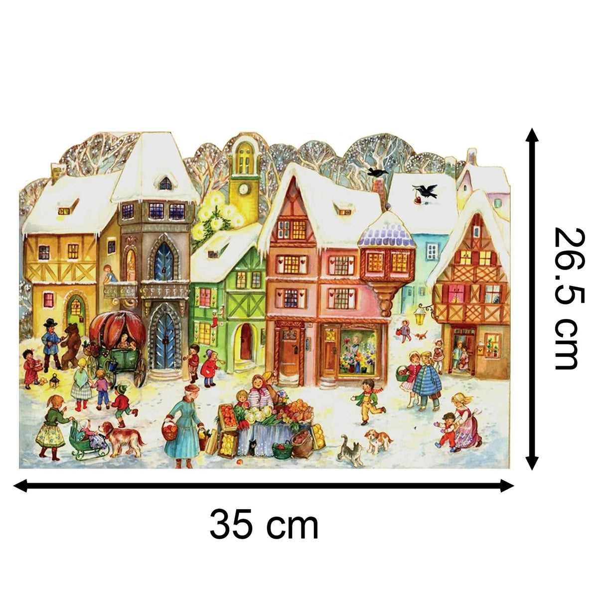 Marketplace Christmas Advent Calendar | Traditional Picture Advent Calendar Advent Calendar - Tophatter Daily Deals