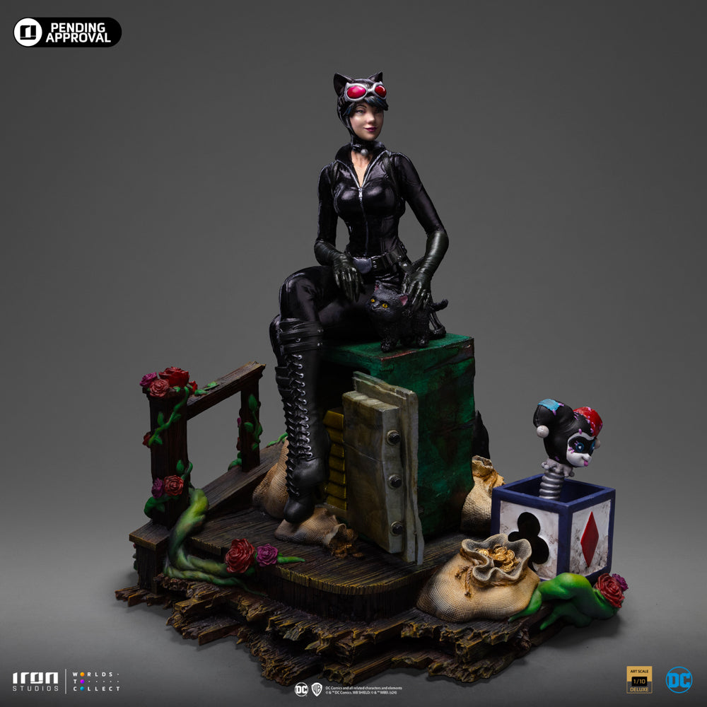 DC Comics – Catwoman (Gotham City Sirens) Deluxe Art Scale 1:10 Statue | Iron Studios Statue - Tophatter Daily Deals