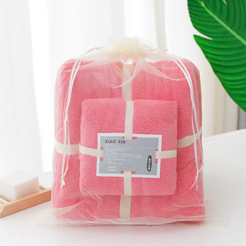 Absorbent Bath Towel For Mother And Child 23style 70x140 plus 34x74 0 - Tophatter Daily Deals