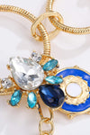 5-Piece Wholesale 18K Gold-Plated Rhinestone Evil Eye Pendant Necklace Necklaces - Tophatter Daily Deals