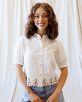 Cherry Cute Button Down Women's Tops - Tophatter Daily Deals