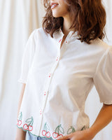 Cherry Cute Button Down Women's Tops - Tophatter Daily Deals