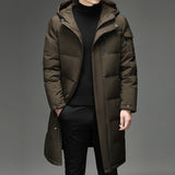 Lightweight Cozy Men's Down Coat - Long Puffer, Goose Down 3D Changing Face Moving Picture Frame - Tophatter Daily Deals