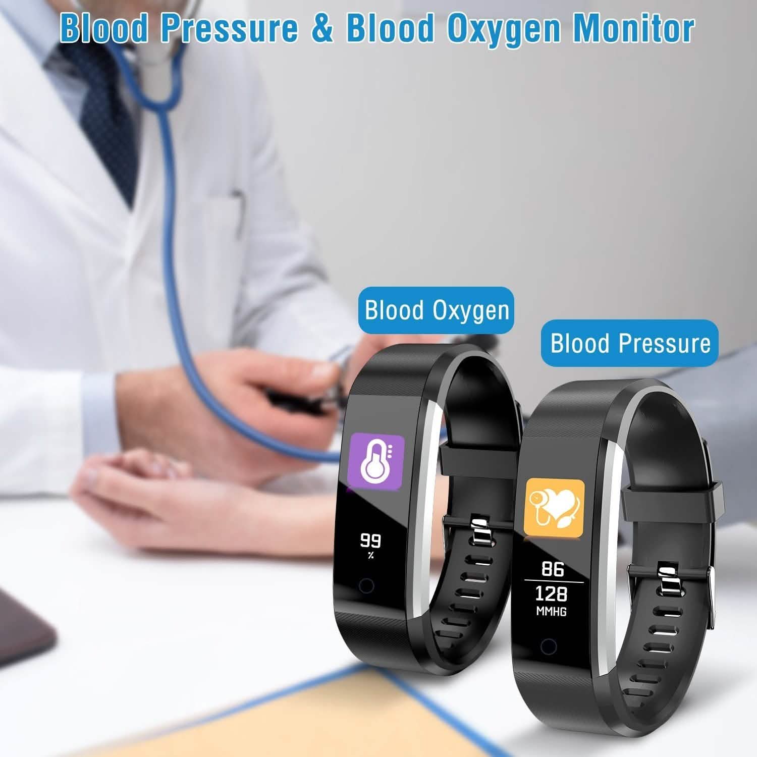 0.96-Inch Fitness Activity Tracker Fitness & Exercise - Tophatter Daily Deals