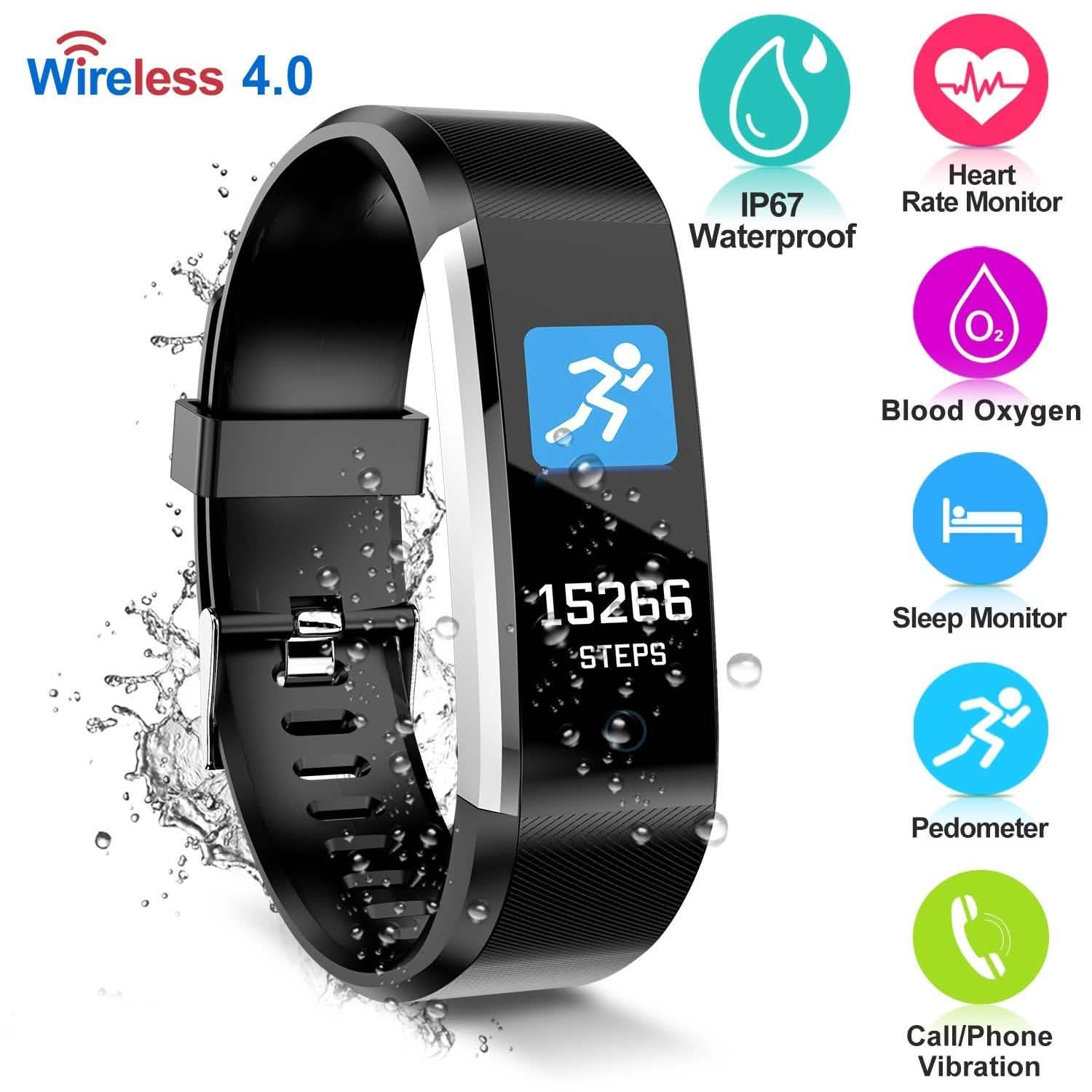 0.96-Inch Fitness Activity Tracker Fitness & Exercise - Tophatter Daily Deals