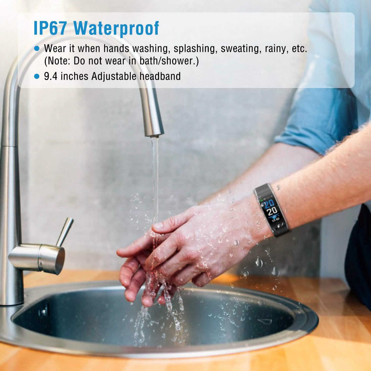 0.96-Inch Fitness Activity Tracker Fitness & Exercise - Tophatter Daily Deals