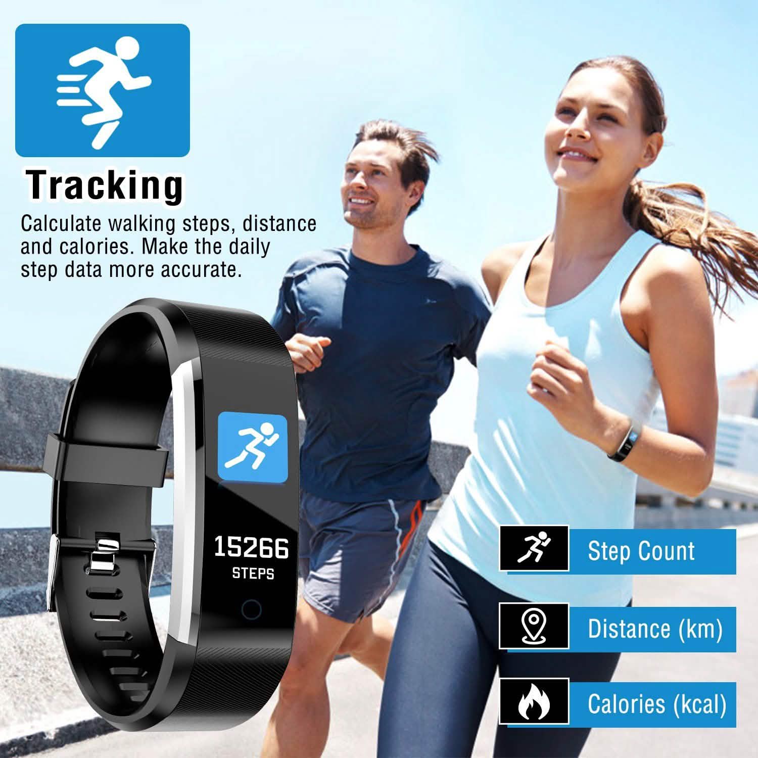 0.96-Inch Fitness Activity Tracker Fitness & Exercise - Tophatter Daily Deals