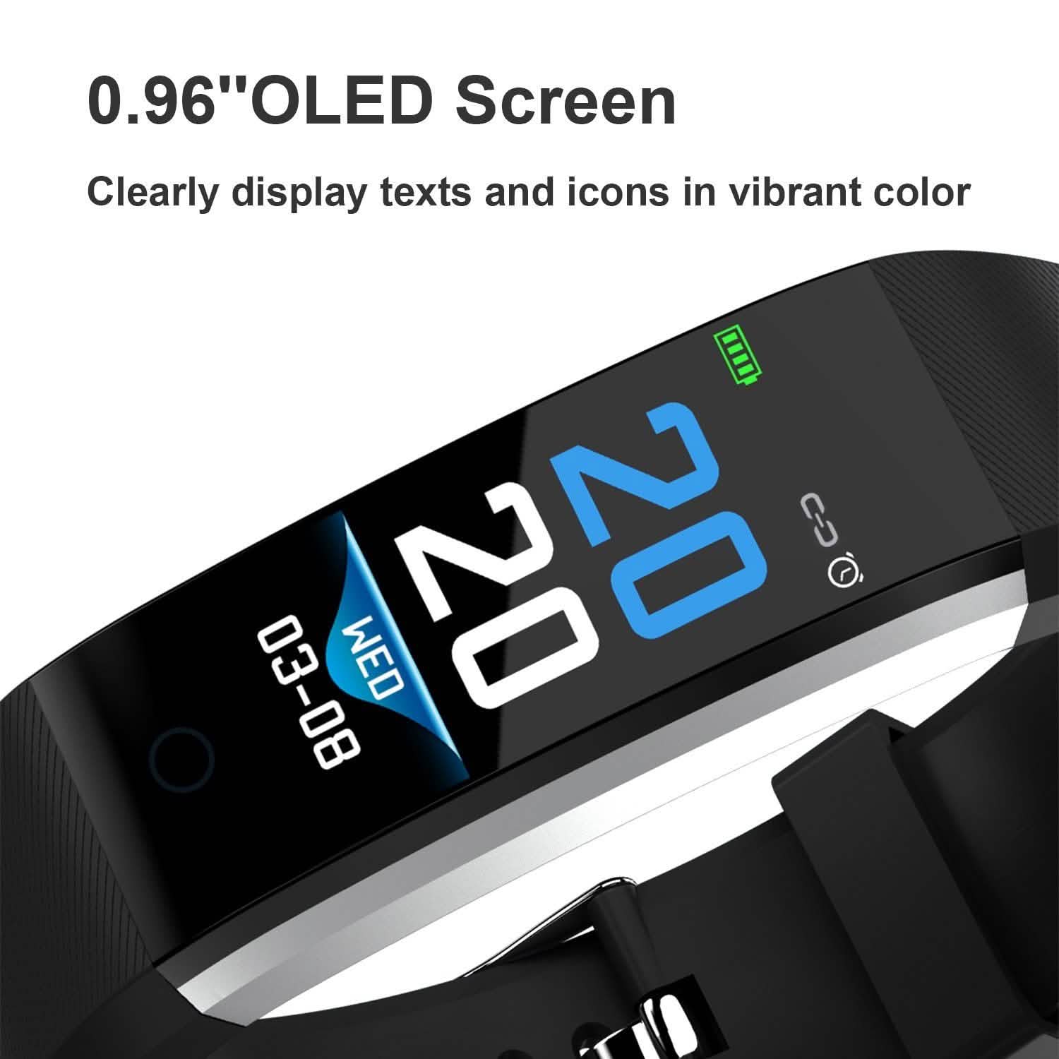 0.96-Inch Fitness Activity Tracker Fitness & Exercise - Tophatter Daily Deals