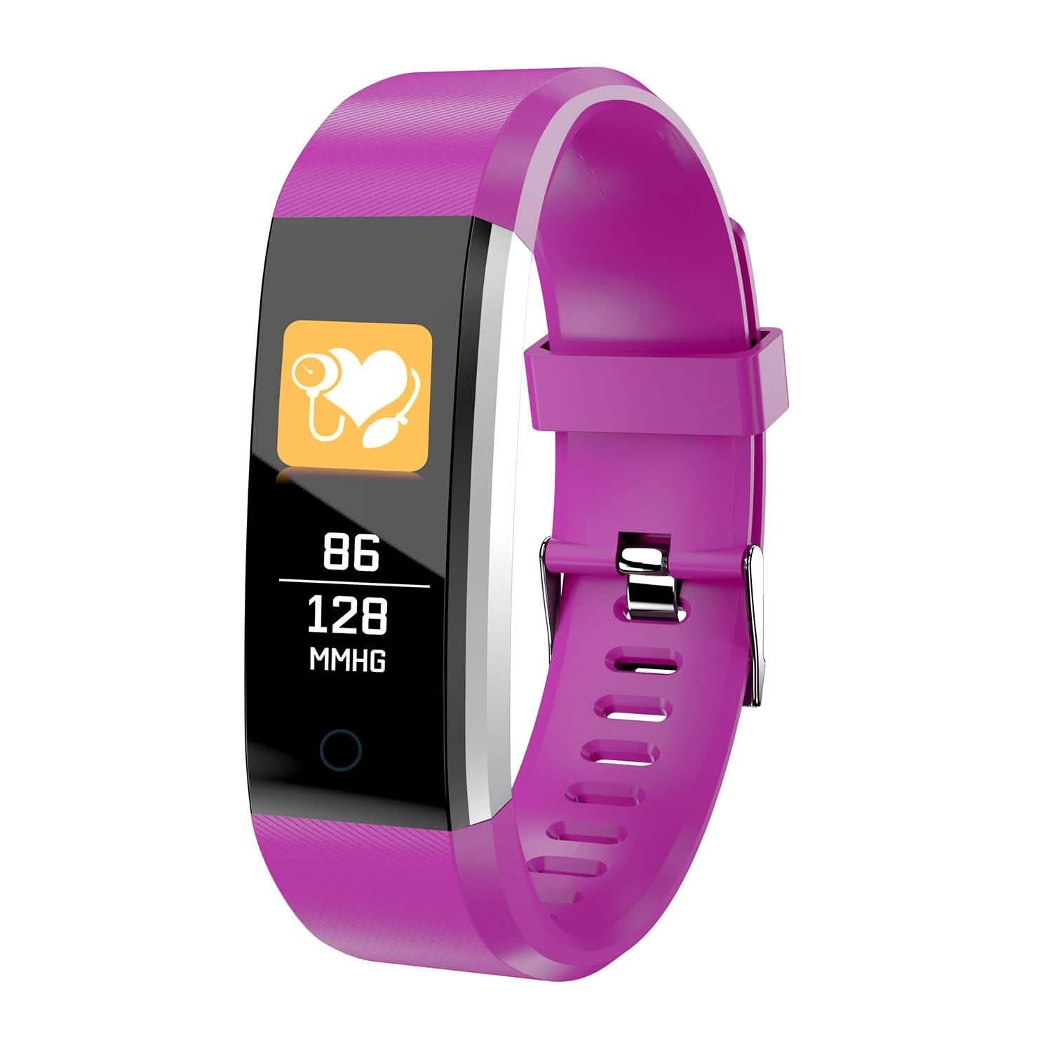 0.96-Inch Fitness Activity Tracker Purple Fitness & Exercise - Tophatter Daily Deals