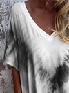 Full Size Pocketed Tie-Dye Short Sleeve Dress Casual Dresses - Tophatter Daily Deals