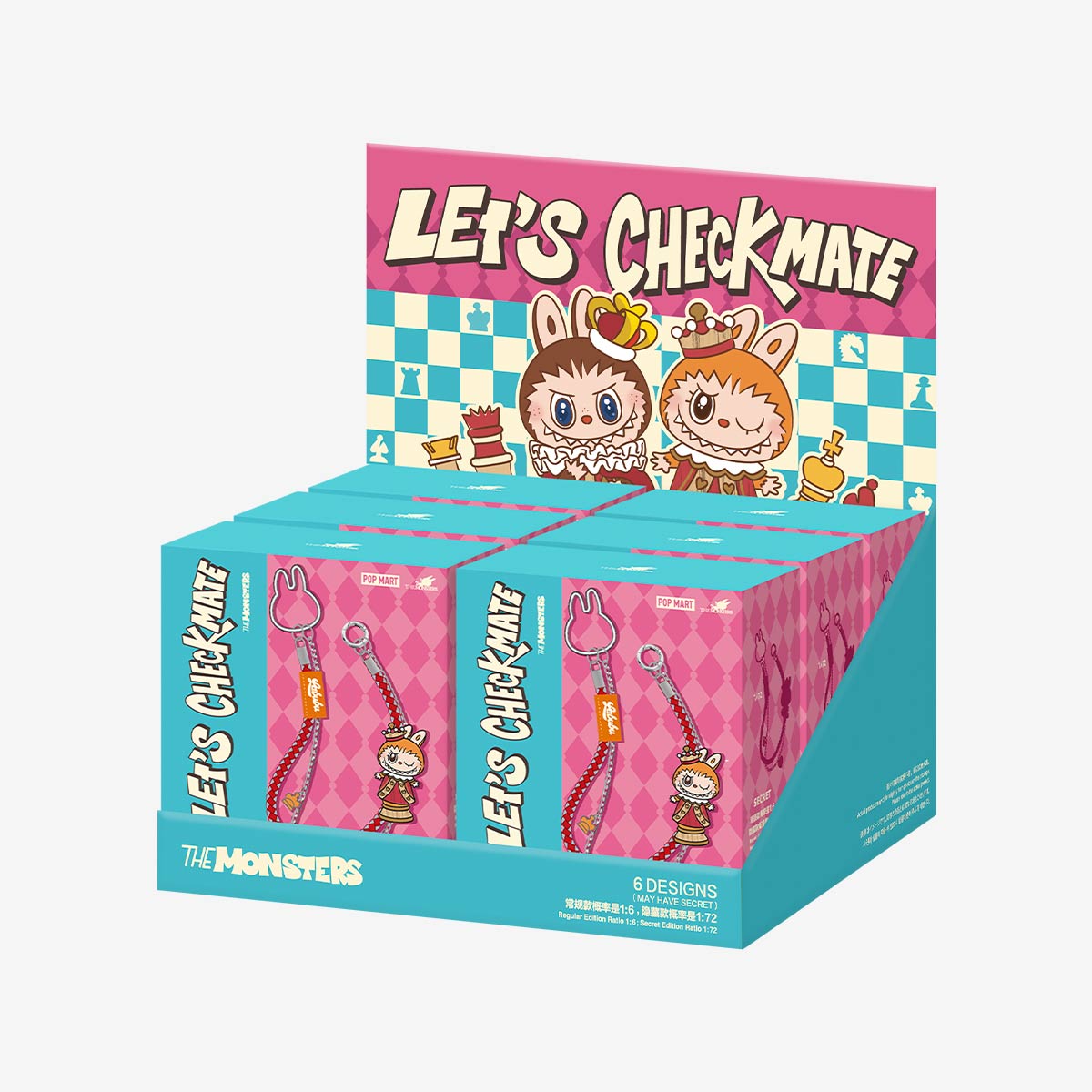 Genuine Pop Mart The Monsters Labubu 'Let‘s Checkmate' Series Pendant Full Set of 6 Boxes Mythical - Tophatter Daily Deals