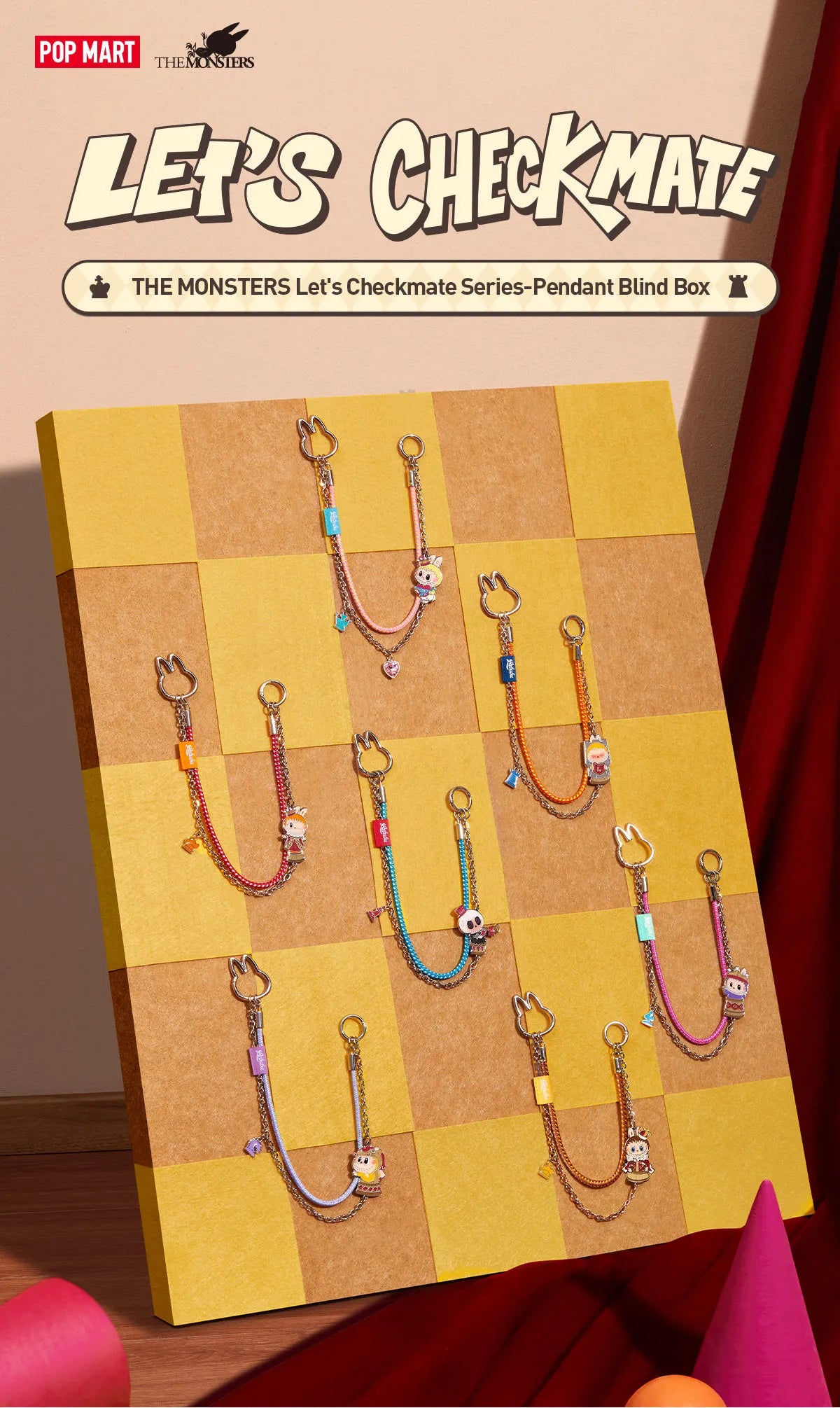Genuine Pop Mart The Monsters Labubu 'Let‘s Checkmate' Series Pendant Mythical - Tophatter Daily Deals