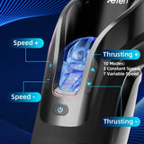 Acmejoy -Leten 3D Fleshy Telescopic Vibrating Automatic Male Masturbator Blowjob Stroker Masturbation Cup - Tophatter Daily Deals