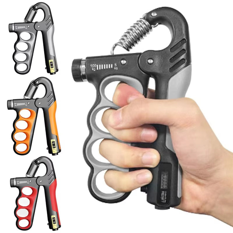 5-100kg Hand Grip Muscle Strengthener Trainer Adjustable Hands Gripper Strength Wrist Weights Expander Gym Exercise Accessories 5 - Tophatter Daily Deals