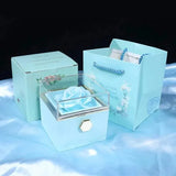 Valentine's Day™ Rotating Rose Jewelry Box Lake blue Jewelry Boxes - Tophatter Daily Deals