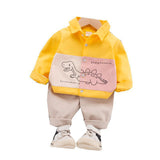 Boys' Lapel Collar Long Sleeve Shirt 0 - Tophatter Daily Deals