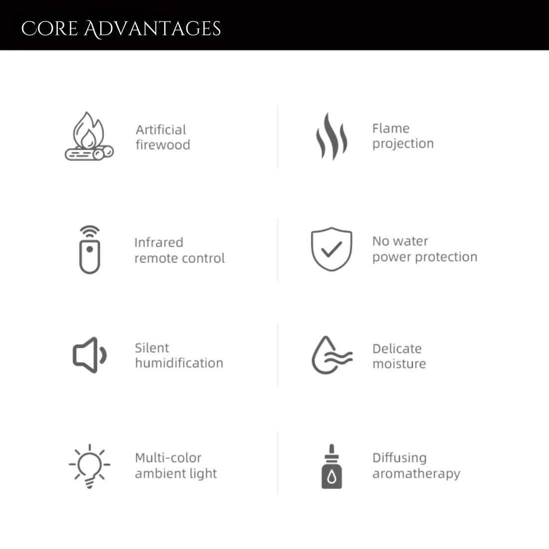 FirePlace Humidifier - Tophatter Daily Deals