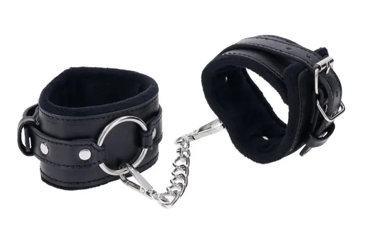 Shadow Handcuffs – Faux Leather Restraint Handcuffs > Bondage Gear > Restraints - Tophatter Daily Deals
