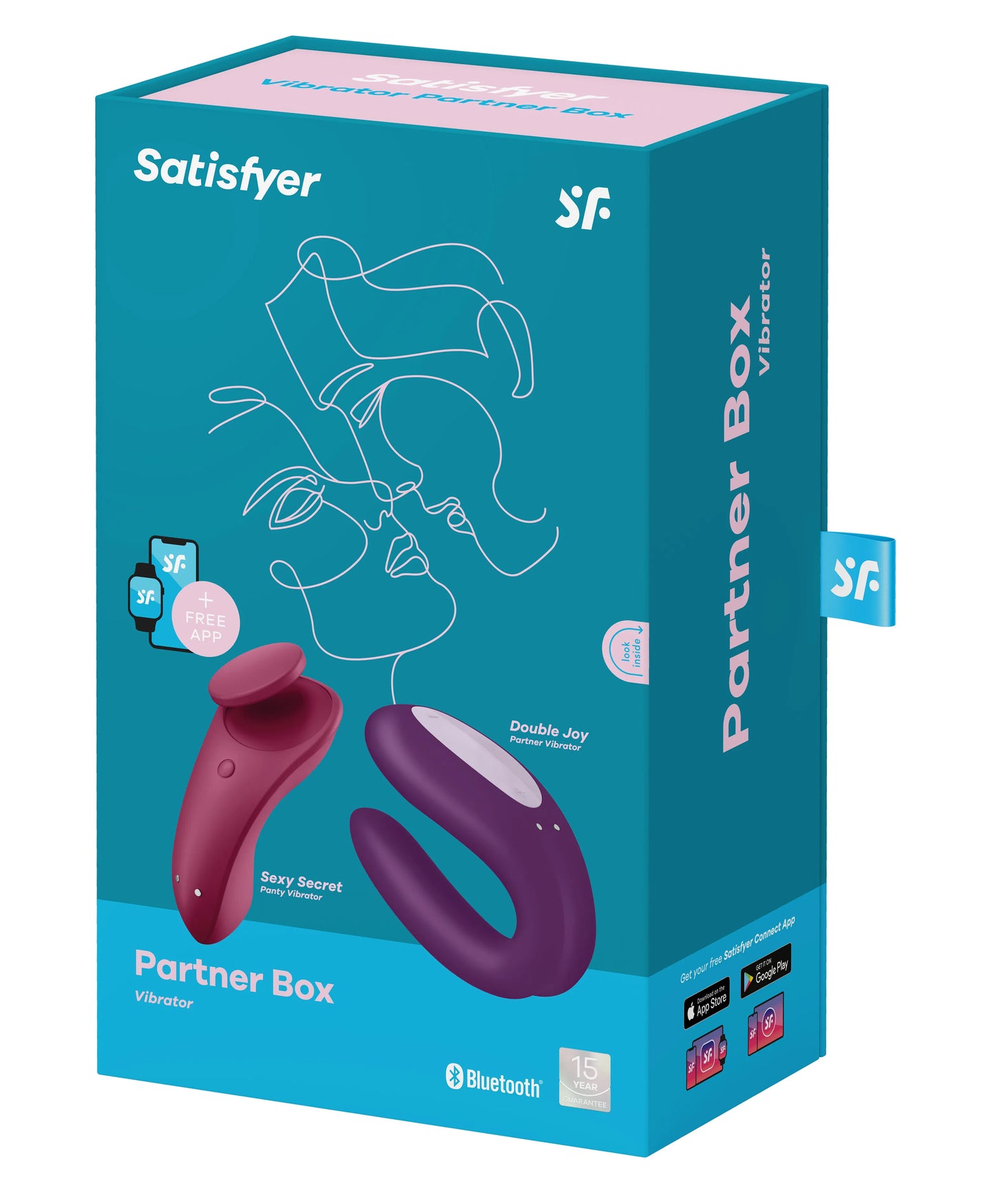 Satisfyer Partner Box 1 – Double Joy and Sexy Secret App-Controlled Vibrators > Sex Toys > Couples Toys - Tophatter Daily Deals