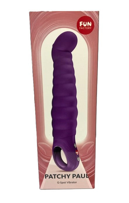 Fun Factory Patchy Paul (Dark Violet) – 23 cm USB-C Rechargeable Vibrator > Vibrators > G-Spot - Tophatter Daily Deals