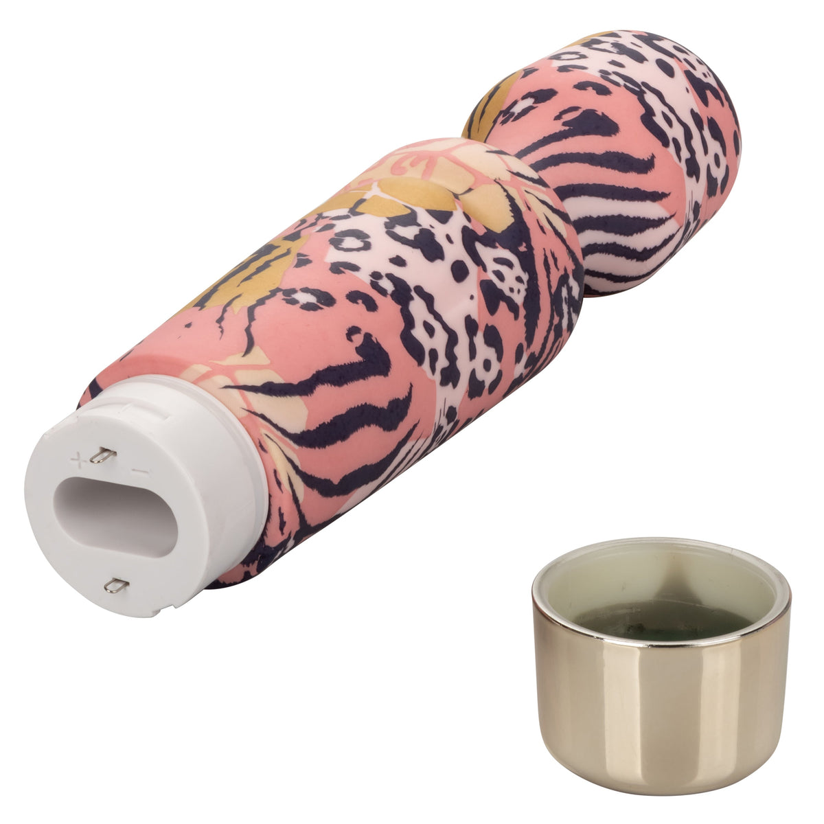 Naughty Bits WTF Wand to Fuck Pink and Gold Flexible Silicone Personal Massager - Waterproof > Sex Toys > Mini Massagers - Tophatter Daily Deals