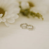Sophie Baguette Diamond Mini Hoops Earrings - Tophatter Daily Deals