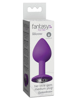 Fantasy For Her Little Gem Medium Plug Purple 8.1 cm Butt Plug > Anal Range > Jewel Butt Plugs - Tophatter Daily Deals