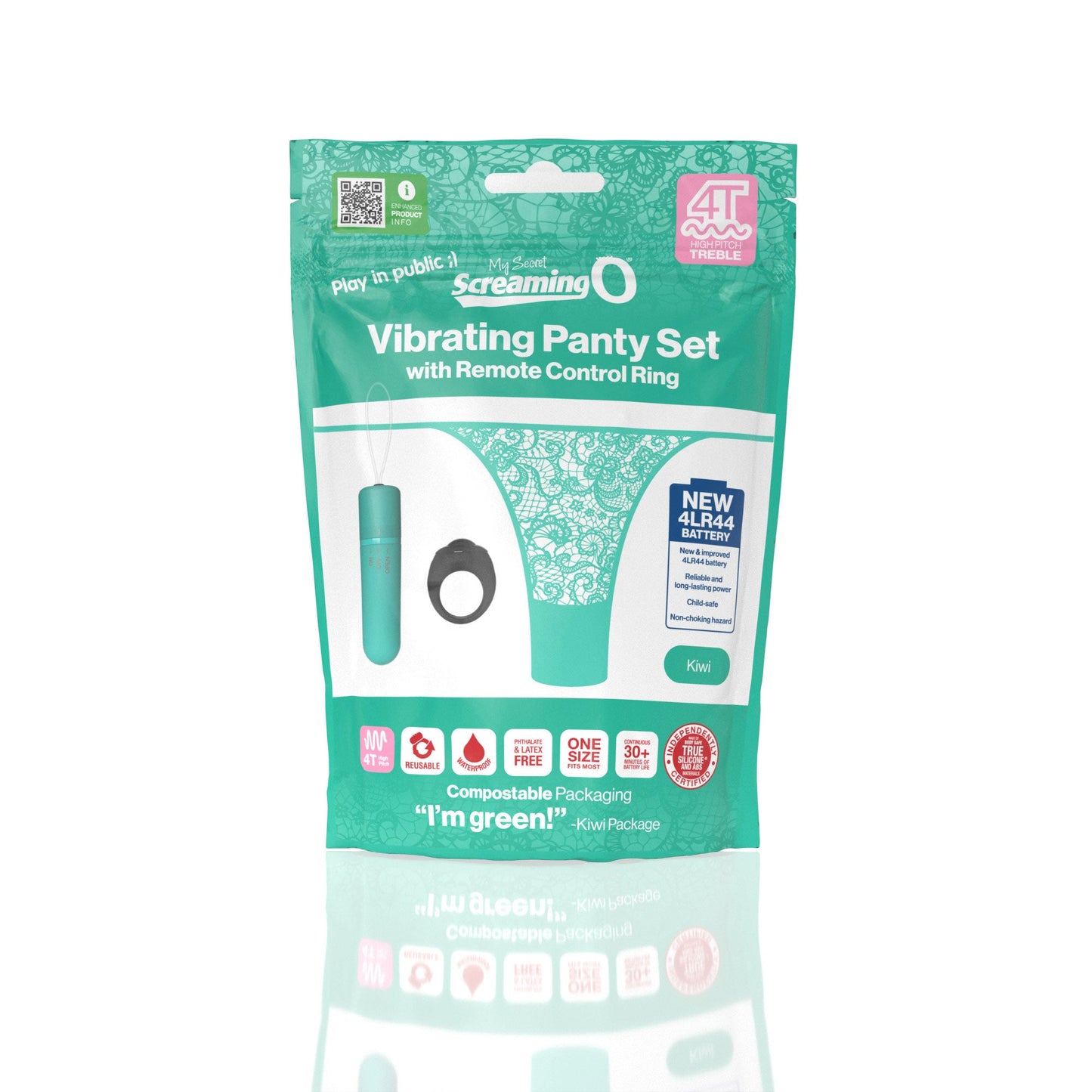 Vibrating Panty Set W/ Remote Ring 4t High Pitch Treble (Kiwi) > Sex Toys For Ladies > Panty Vibes - Tophatter Daily Deals