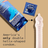 Kimono Swirl 3 Pack Condoms with Double Helix Stimulating Design > Essentials > Condoms - Tophatter Daily Deals