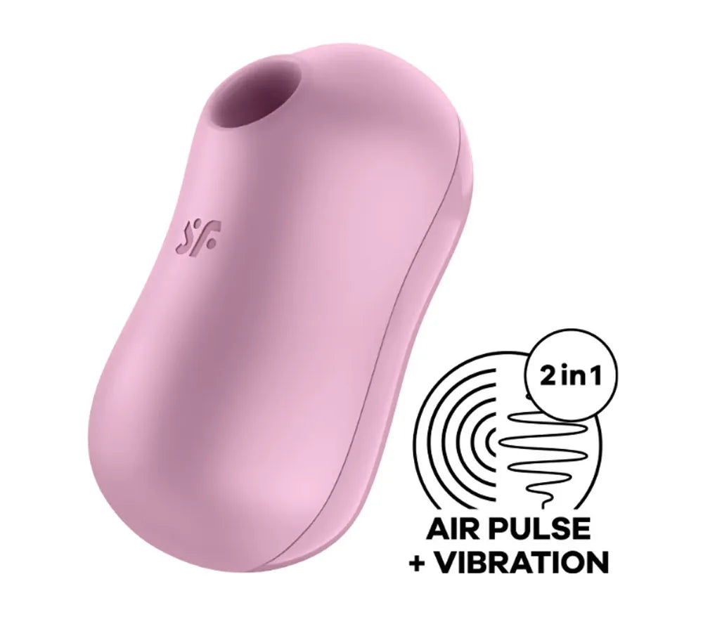 Satisfyer Cotton Candy – Air Pulse Stimulator Plus Vibrator > Sex Toys For Ladies > Air Pulsation - Tophatter Daily Deals