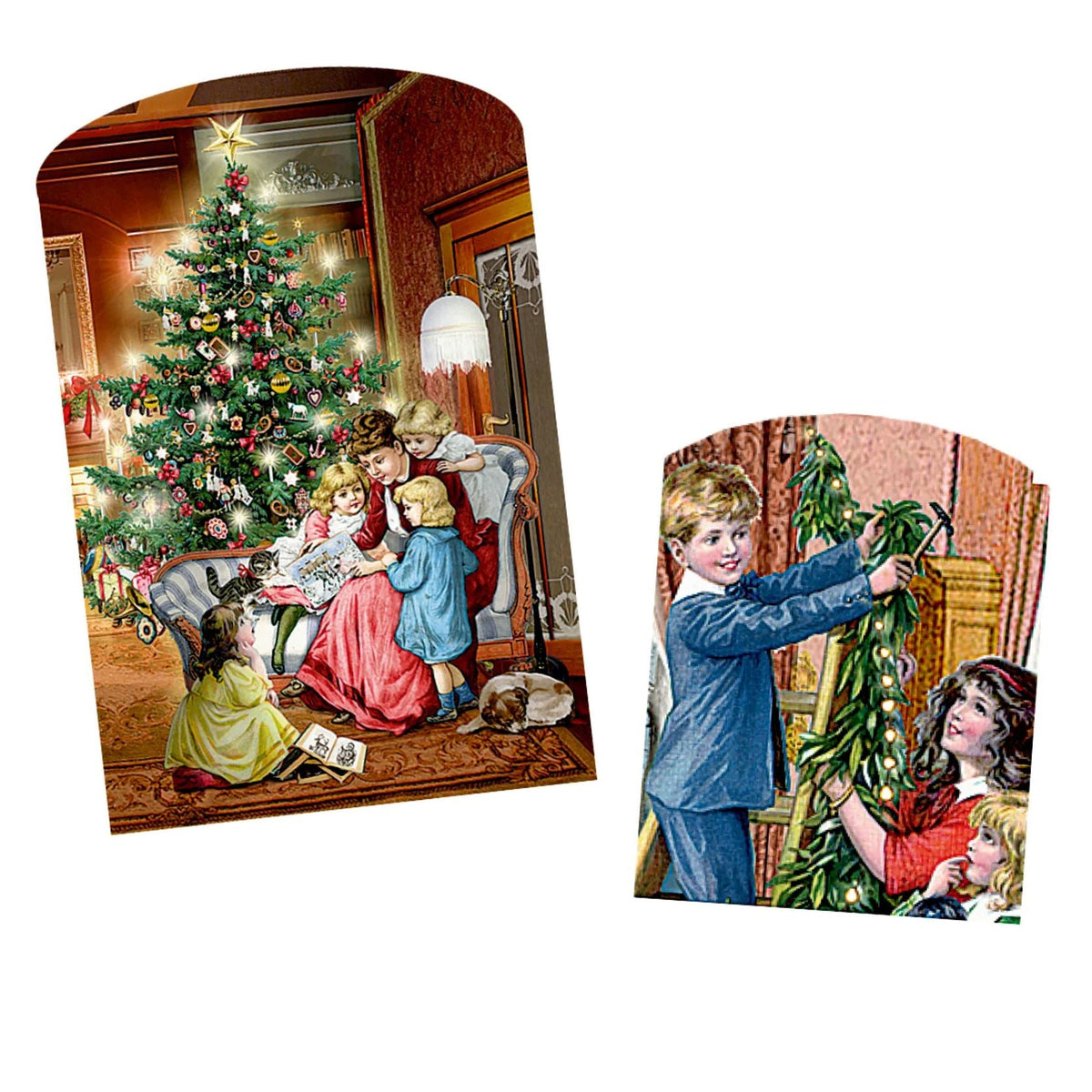 3D LED Christmas House Advent Calendar with Light-Up Windows - 18.5x30cm Advent Calendar - Tophatter Daily Deals