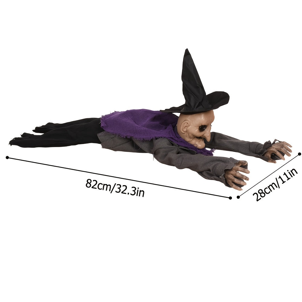 Witch Skeleton Halloween Crawling Prop with Lights Halloween - Tophatter Daily Deals