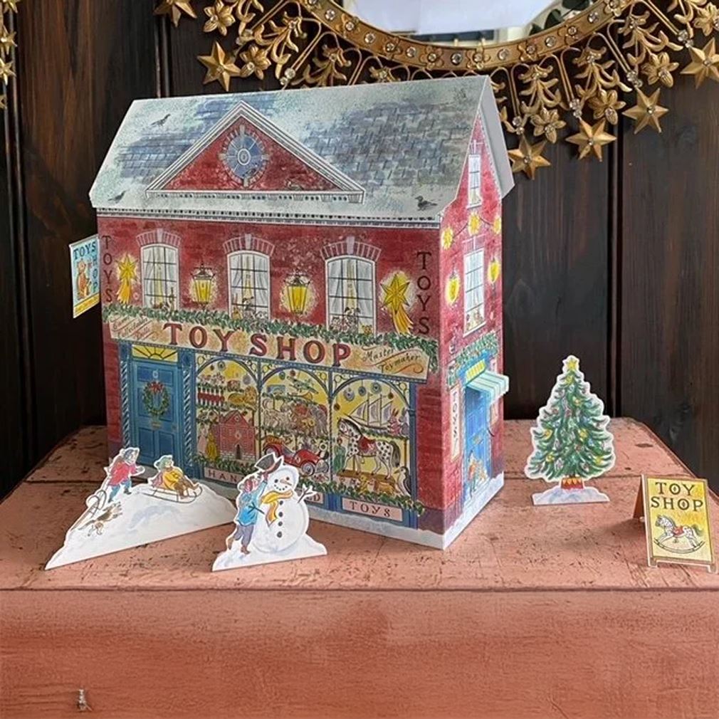 3D Toy Shop Christmas Advent Calendar | Advent Calendar with Pop-Up Characters Advent Calendar - Tophatter Daily Deals