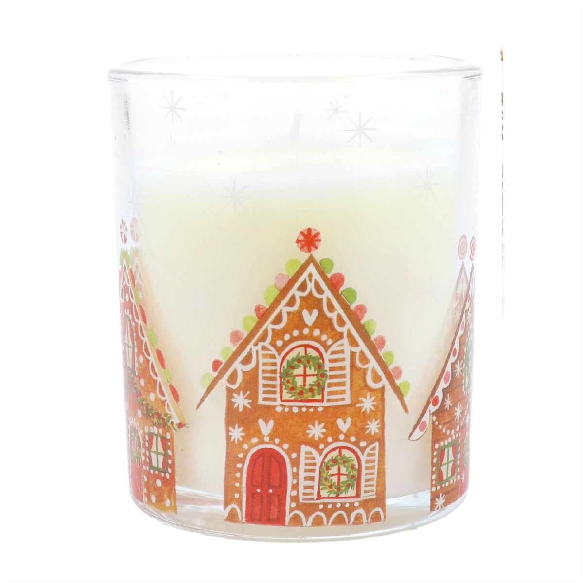 Gingerbread House Christmas Candle | Gingerbread Scented Candle Holder - 7cm Scented Candle - Tophatter Daily Deals