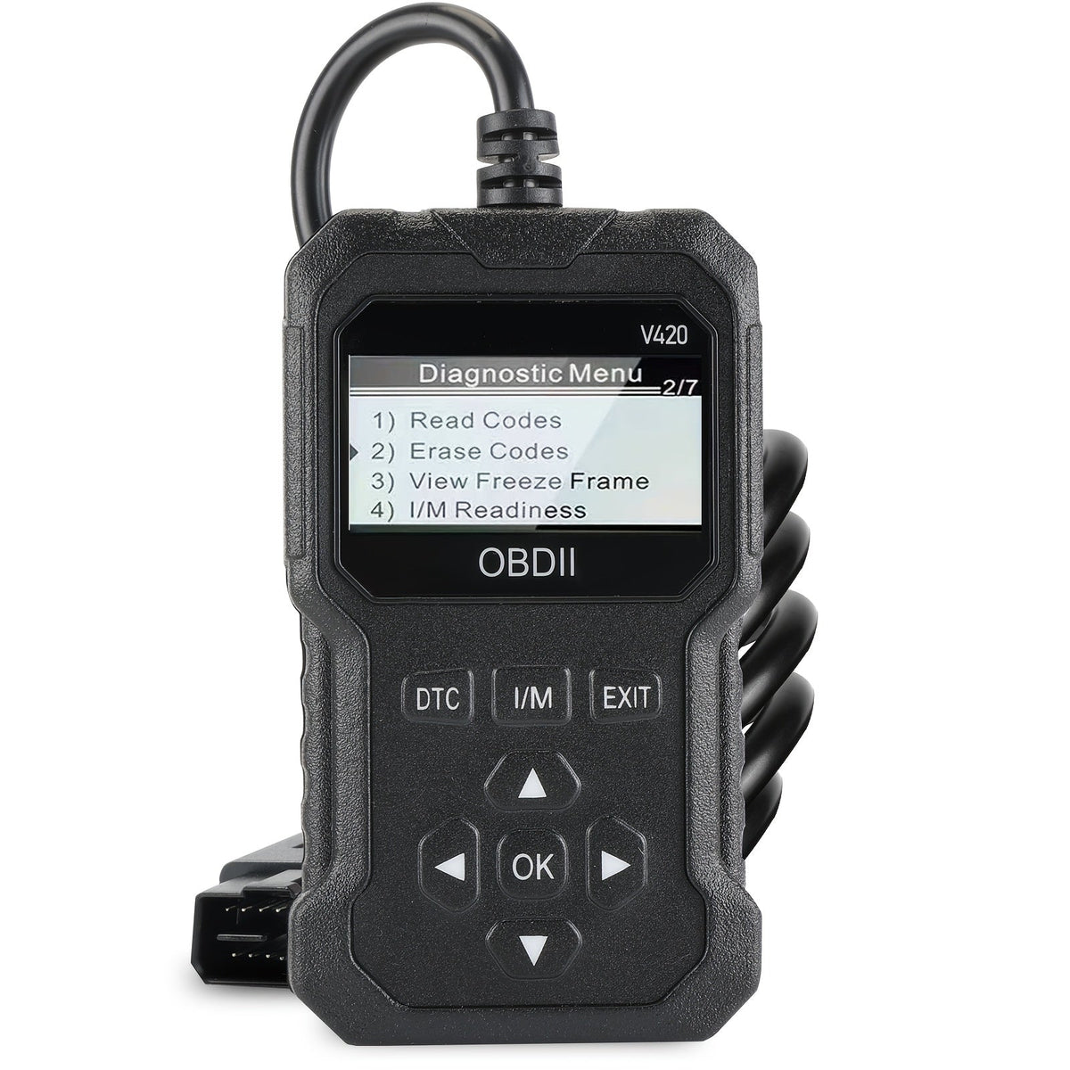 OBD2 Engine Code Reader – Handheld Diagnostic Scan Tool for OBDII/EOBD Vehicles (Black) Automotive - Tophatter Daily Deals