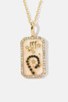 Rhinestone Constellation Pendant Copper Necklace Necklaces - Tophatter Daily Deals