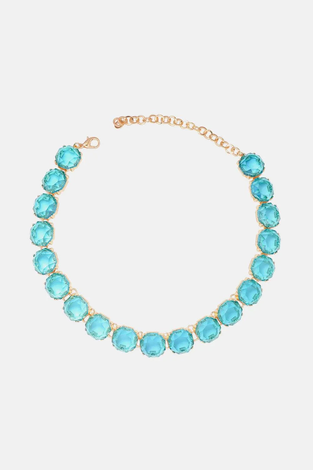 Zinc Alloy Resin Necklace Pastel Blue One Size Necklaces - Tophatter Daily Deals