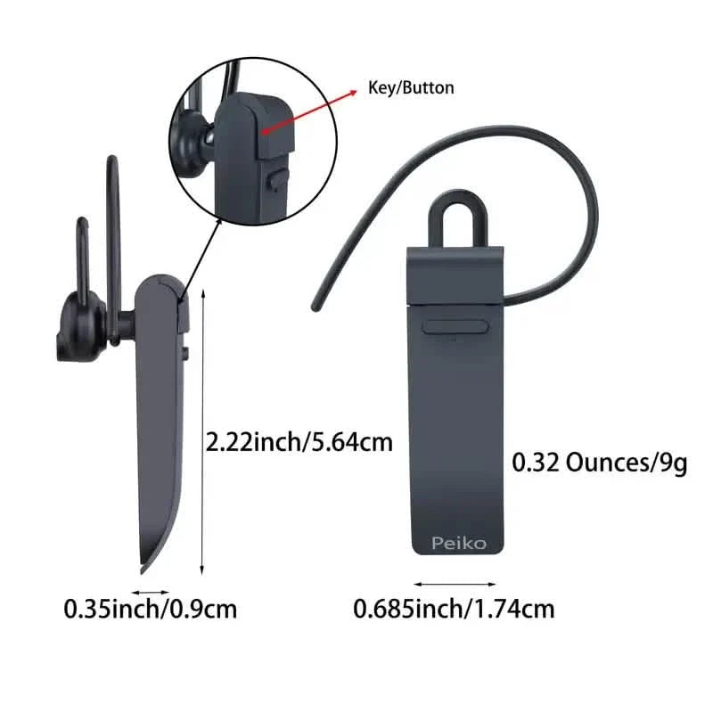 PEIKO World Language Translator Single Earbud – Real-Time Voice Translation In-Ear Headphones - Tophatter Daily Deals