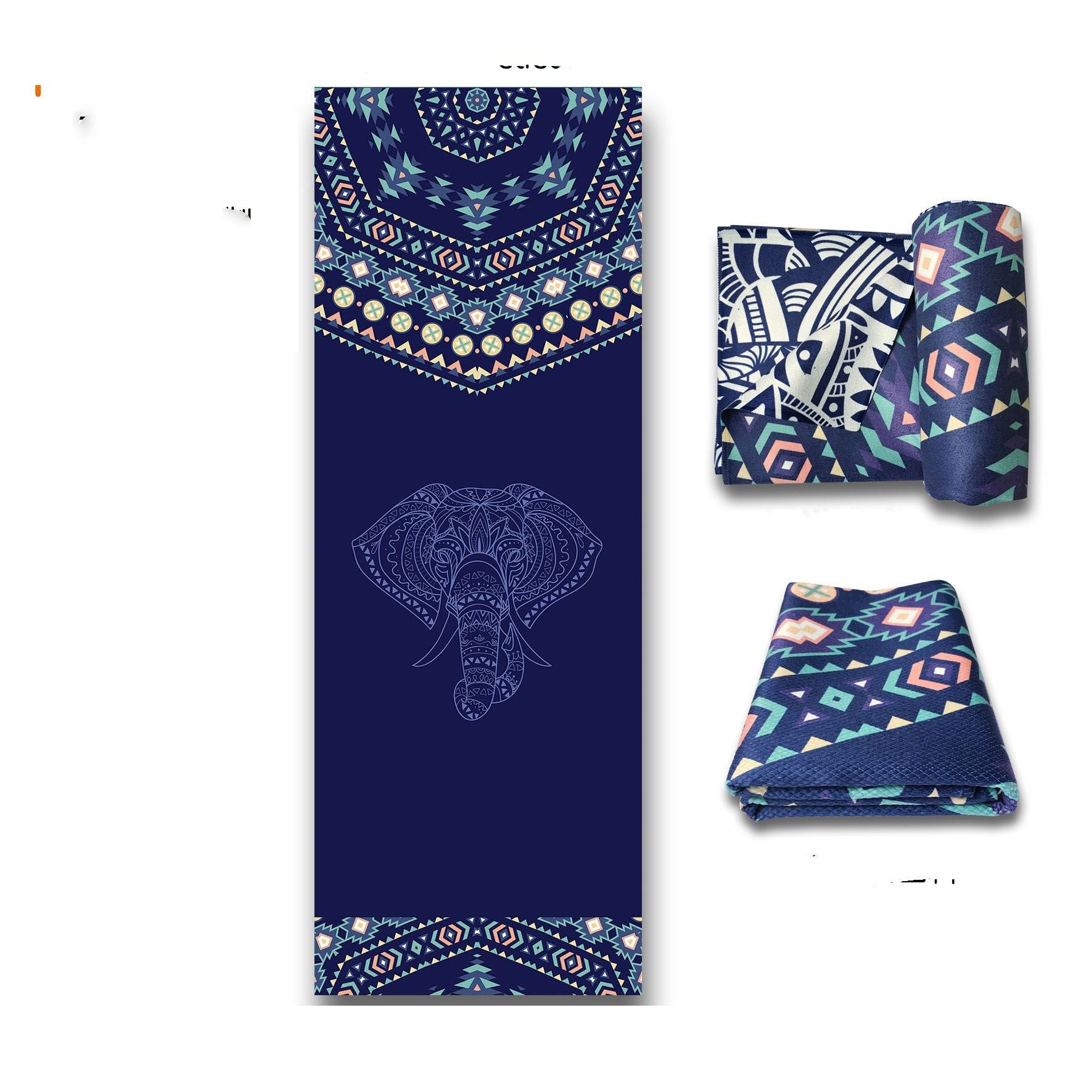 Amazon Yoga Mat And Towel Factory Blue elephant 0 - Tophatter Daily Deals
