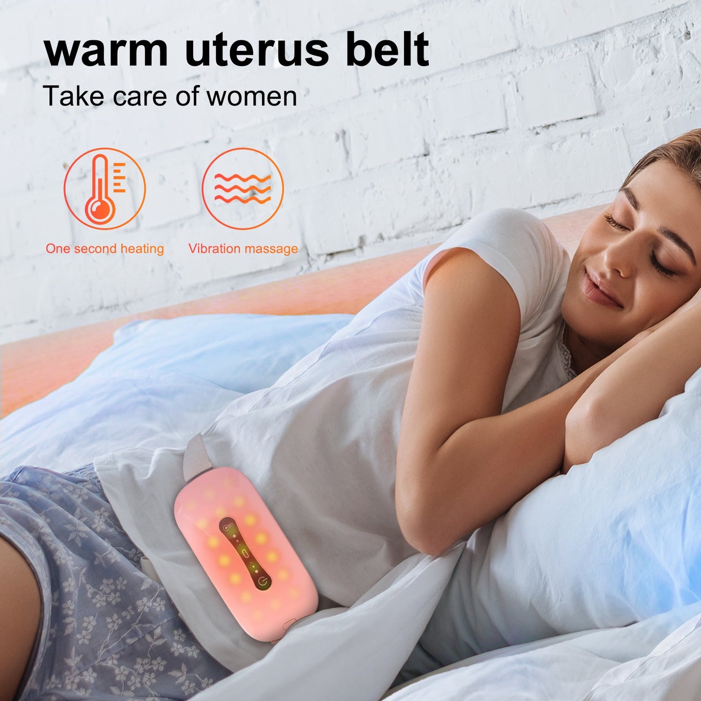 Belt Vibration Relief Electric Moxibustion Warm Belt 0 - Tophatter Daily Deals