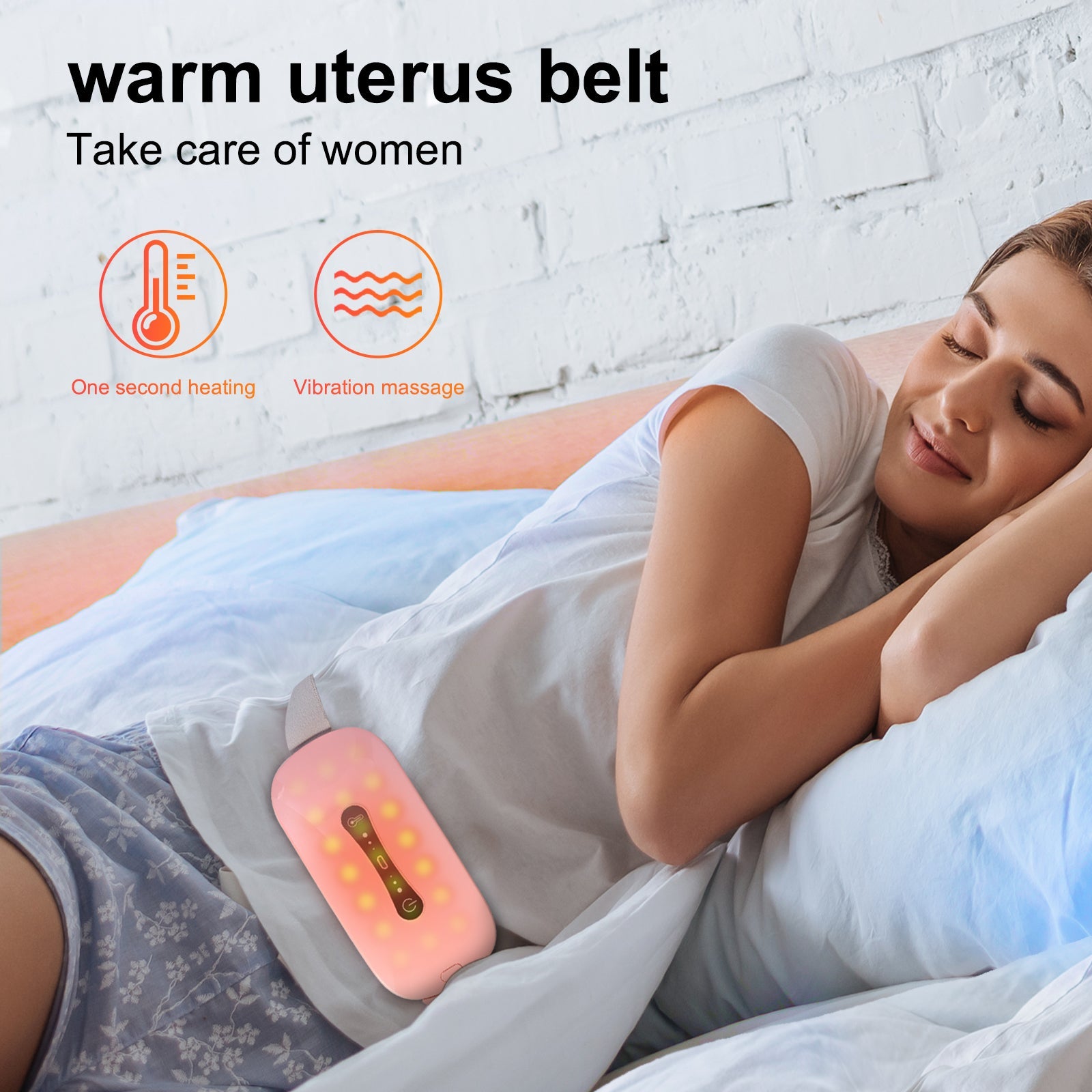 Belt Vibration Relief Electric Moxibustion Warm Belt 0 - Tophatter Daily Deals